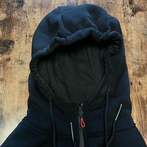 Black zip hoodie